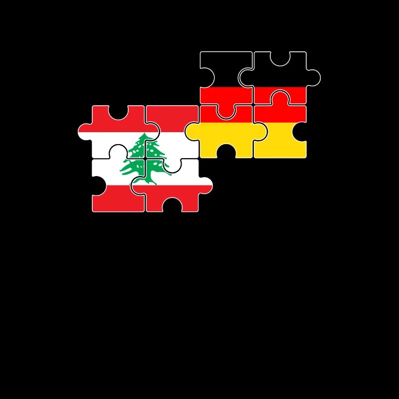 Liban Allemagne Drapeau Allemand Libanais