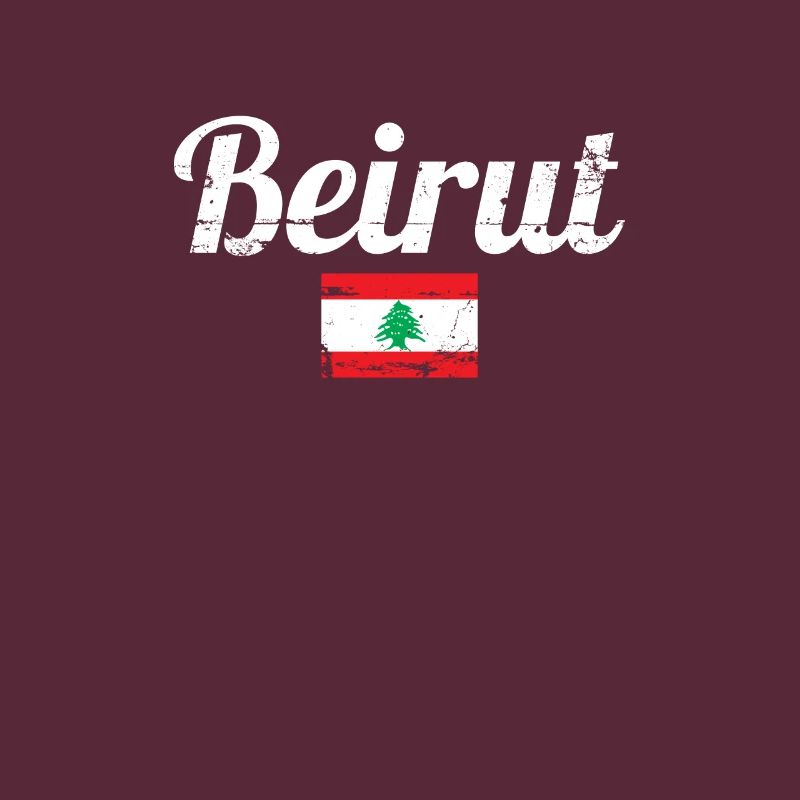 Beyrouth Liban Vintage Drapeau Libanais Libanais