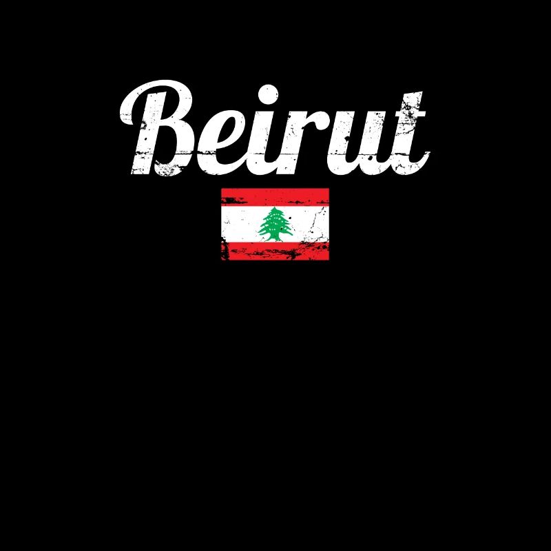 Beyrouth Liban Vintage Drapeau Libanais Libanais