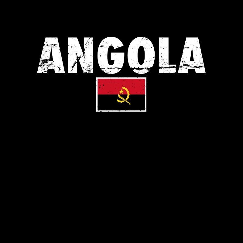 Angola Vintage Angolan Flag Angolan