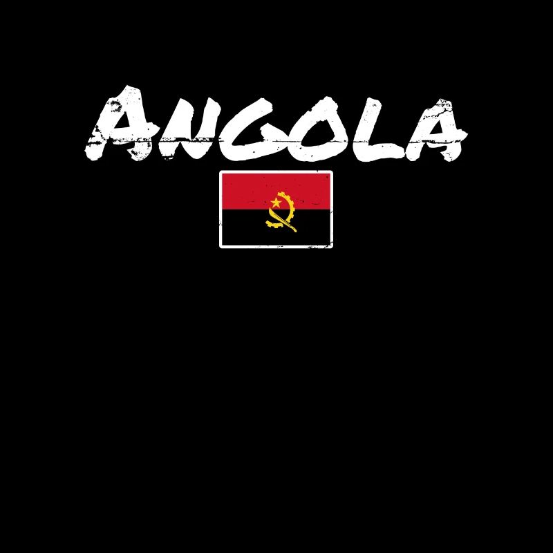 Angola Vintage Angolanische Flagge Angolaner