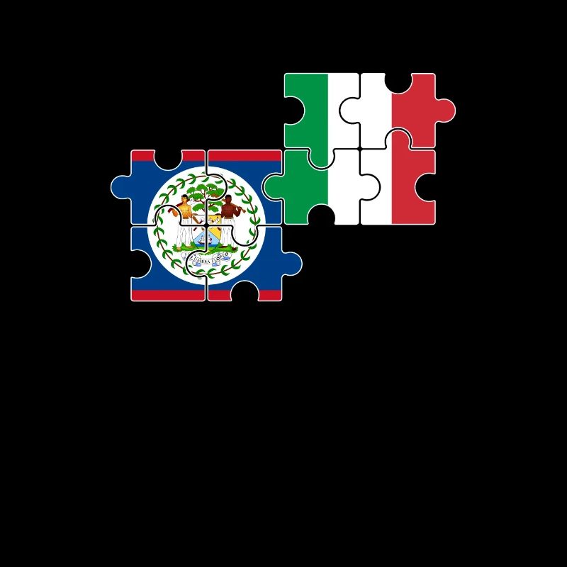 Belize Italien Flagge Belizer