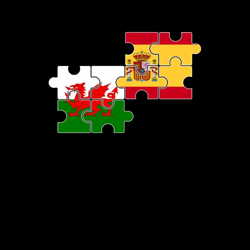 Wales Spain Flag Spaniards Welsh