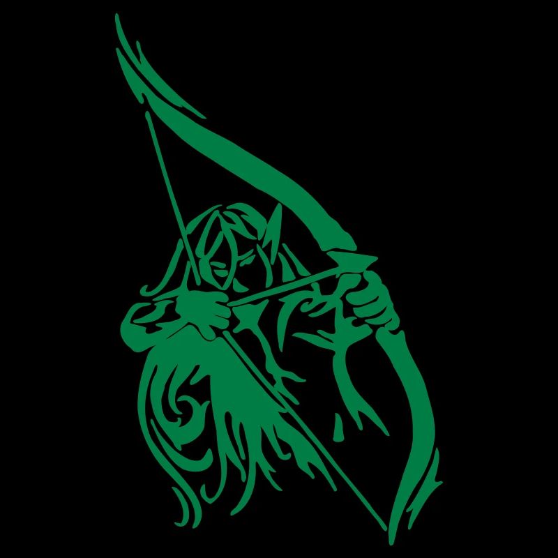 Elf Waldläufer Bogenschütze Fantasy RPG Geschenk