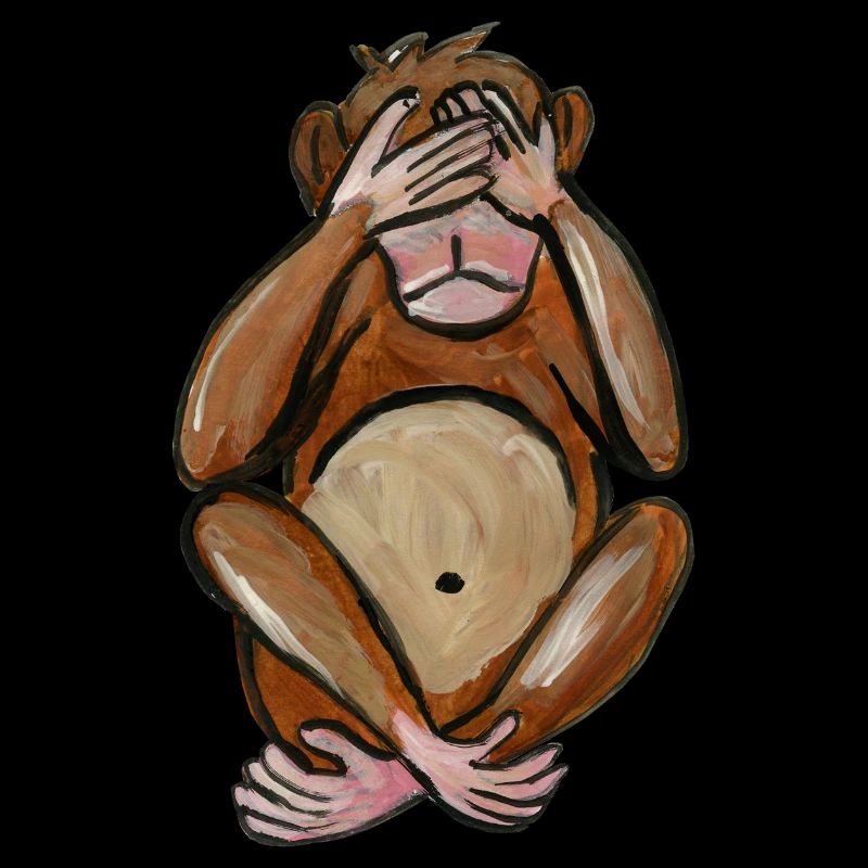 singe aveugle - blind monkey - blinder affe cieca