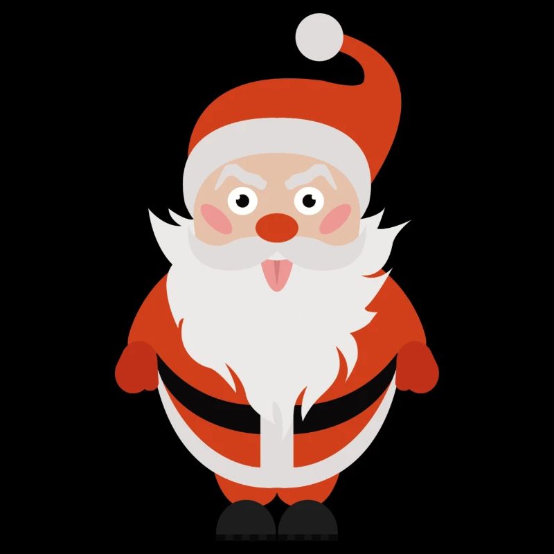 Le Père Noël sort la langue