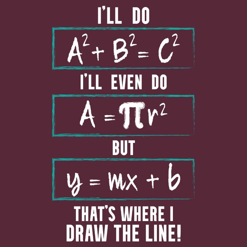 Funny Math Saying Equation Math Joke