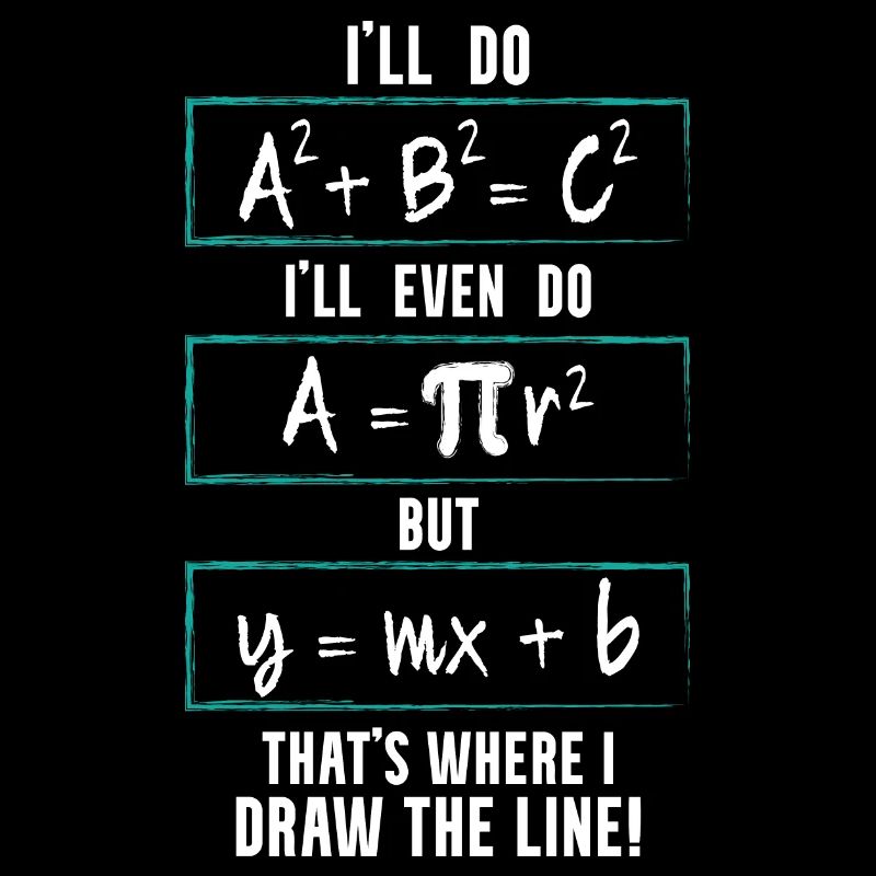 Funny Math Saying Equation Math Joke