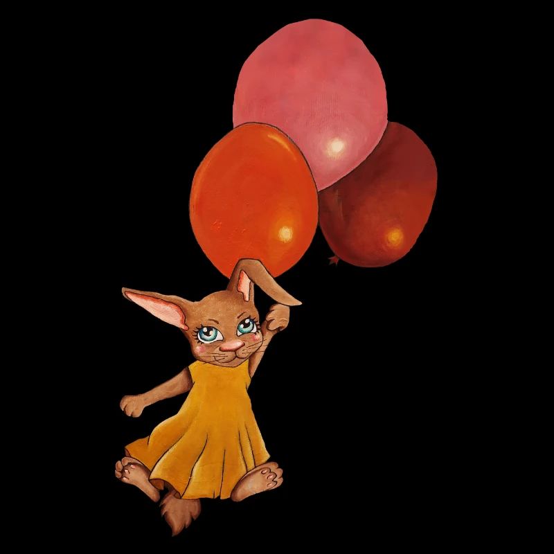 Rabbit with balloons