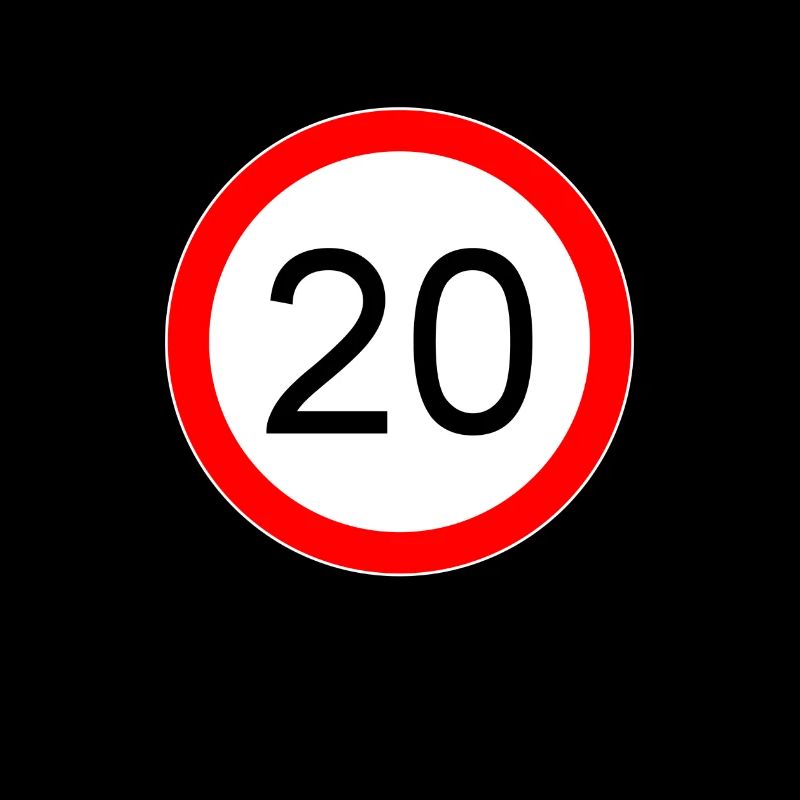 20 years very crisp script black