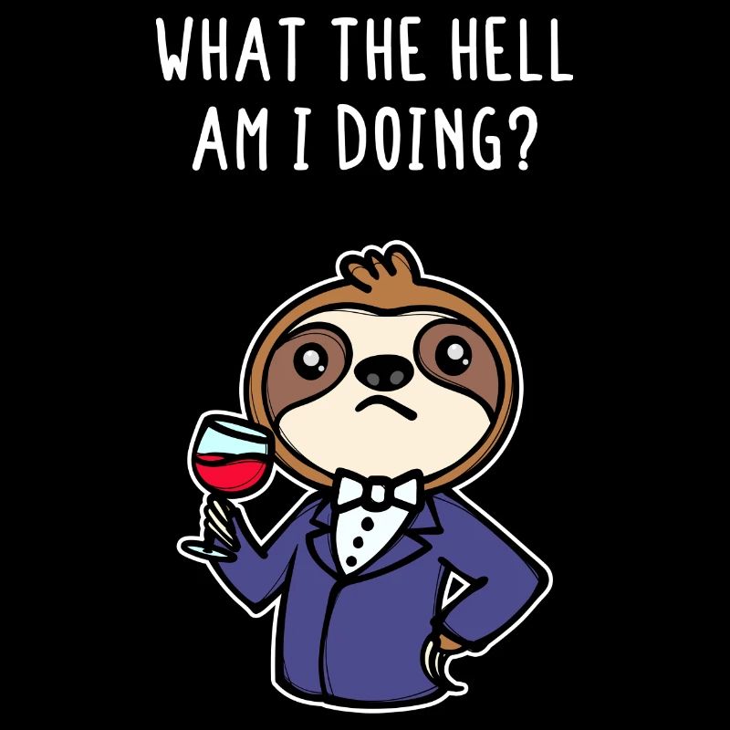 Chilling Animal Relax Sloth Statement Mammal