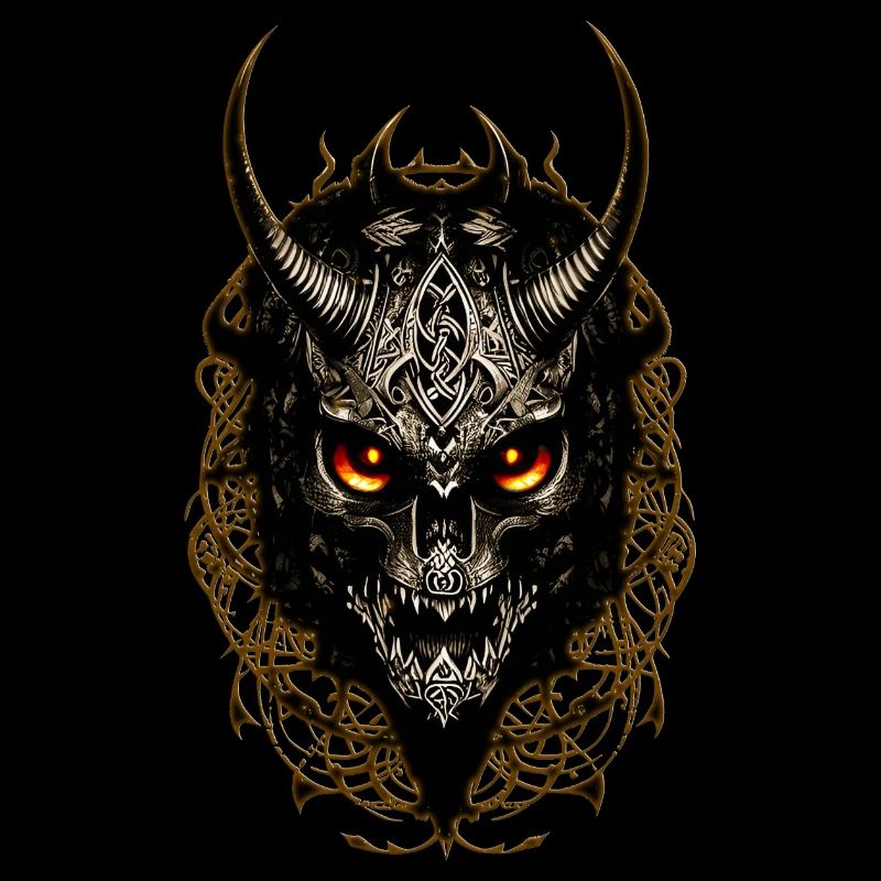 Head with horns