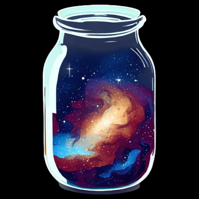 Space enclosed in a jar