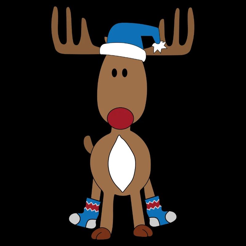 Lustiger Elch zu Weihnachten