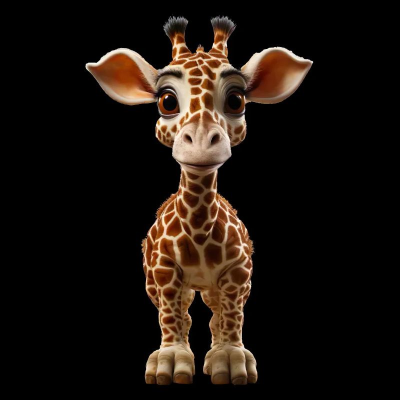 Drôle de bébé girafe