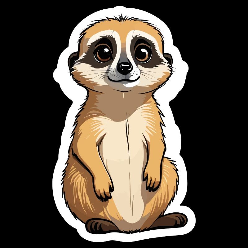Suricate Illustration Mignonne