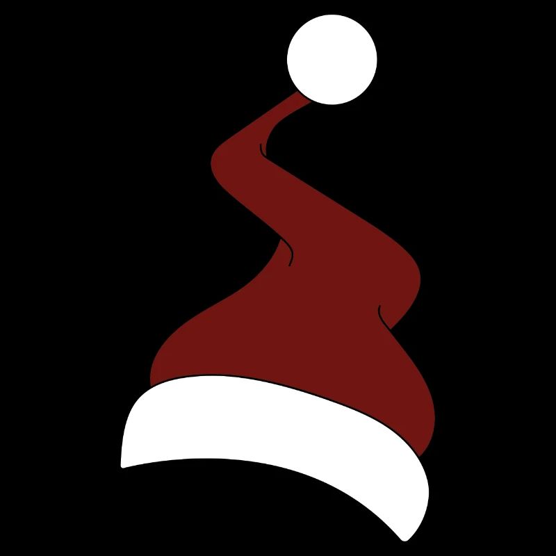 Chapeau de Noël en rouge et blanc