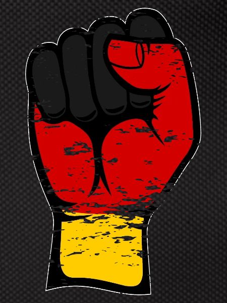 Germany flag fist used