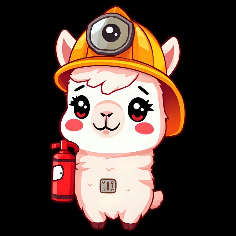 Safety First Alpaca pompier