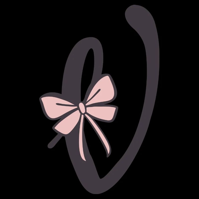 Anfangsbuchstabe V Schleifchen