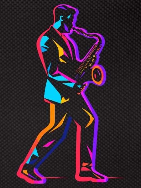 90s saxophone player