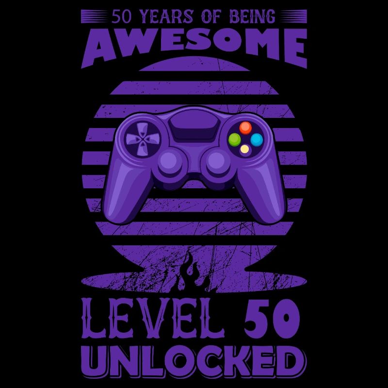Retro Gaming Controller Motif