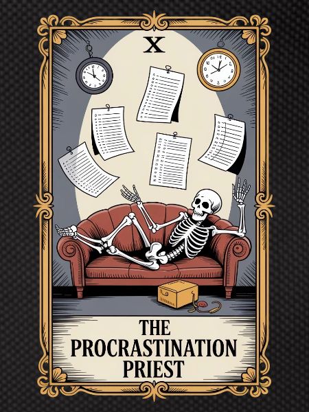 The Procrastination Priest Skeleton Procrastination