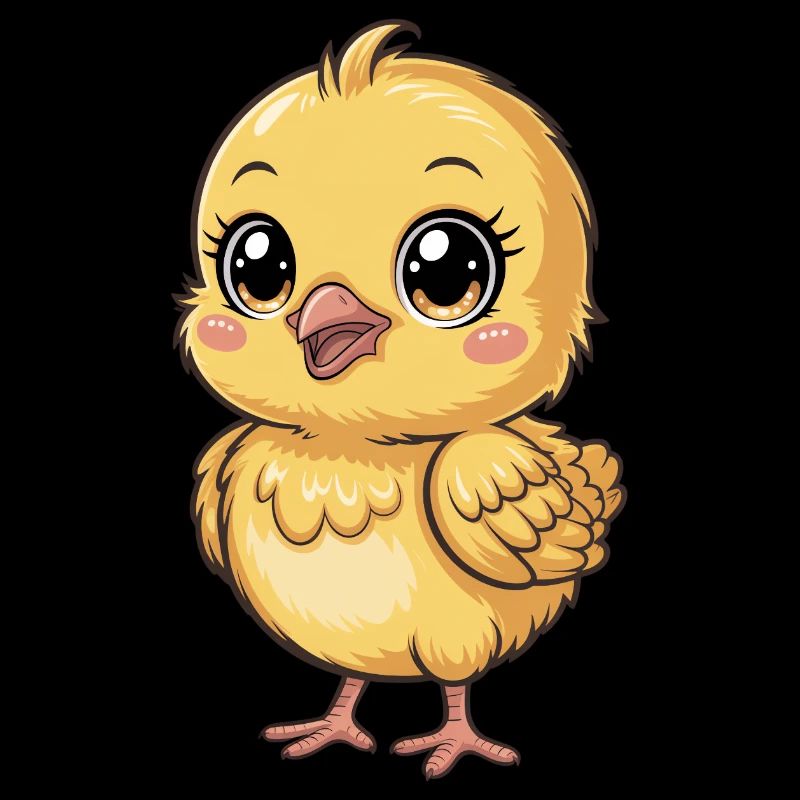 Cadeau de poussin mignon