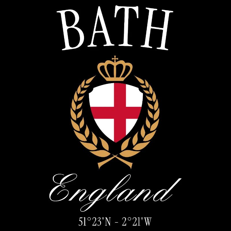 Bath England Wappen Krone – Reise Souvenir