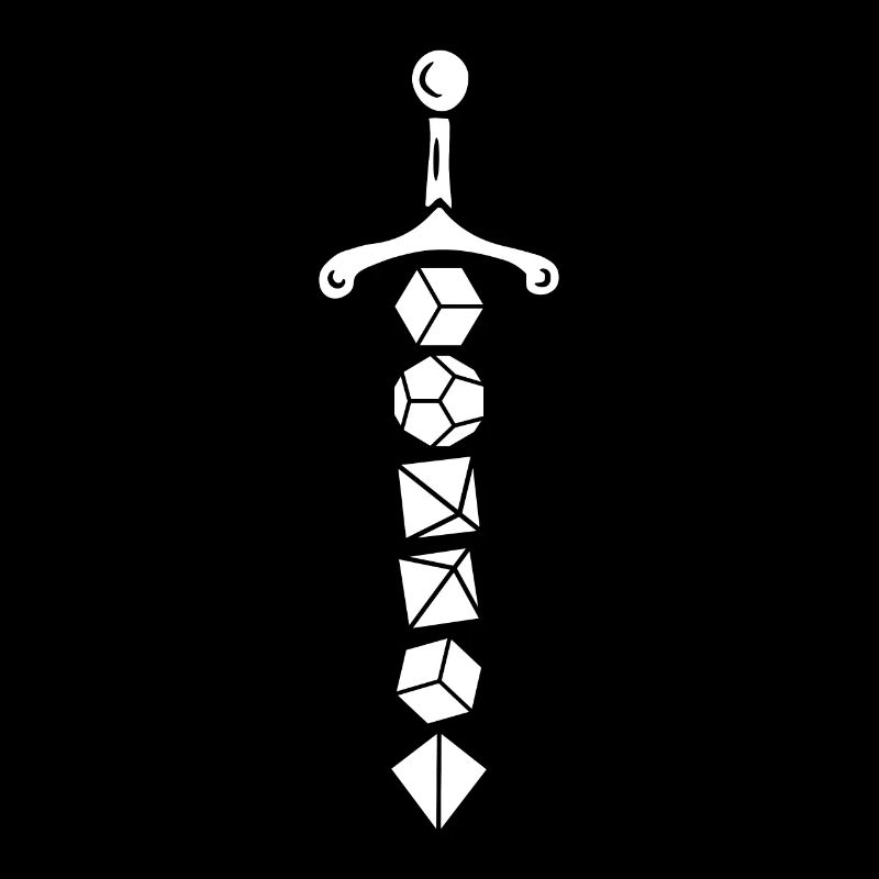 Polyhedral Dice Schwert