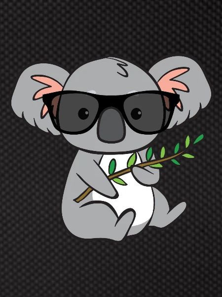 Koala with glasses