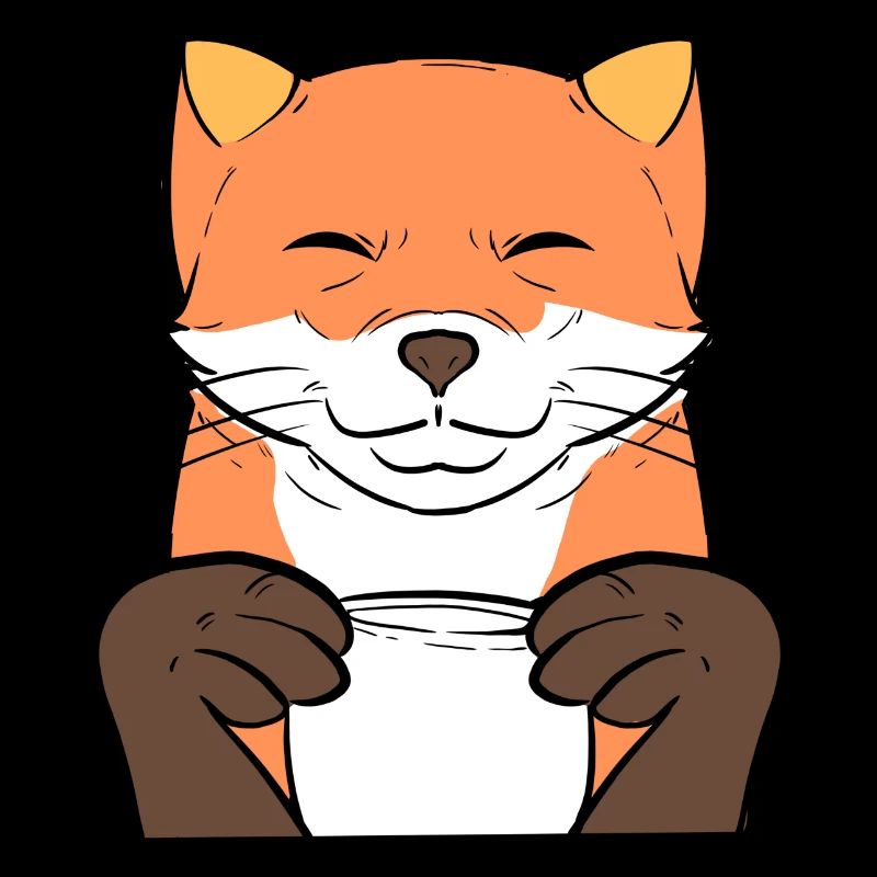 Fox Coffee Coffee Drinker Gift