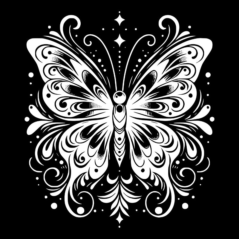 Cheerful Kids Butterfly Inks Style