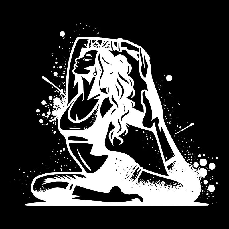 Yoga woman in deep concentration exercise