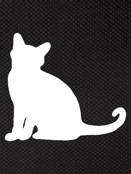 Chat silhouette siège