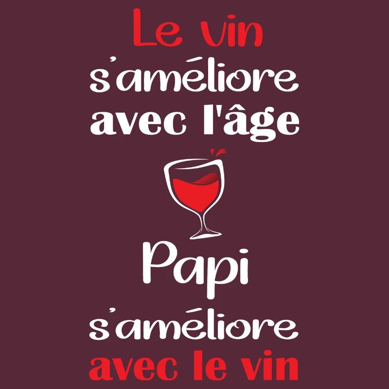 Le vin s'améliore avec l'âge papi s'améliore vin