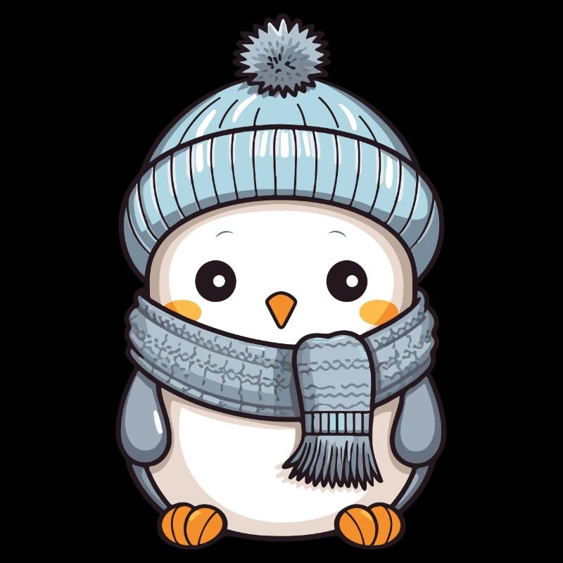 Pinguin Winter Comic