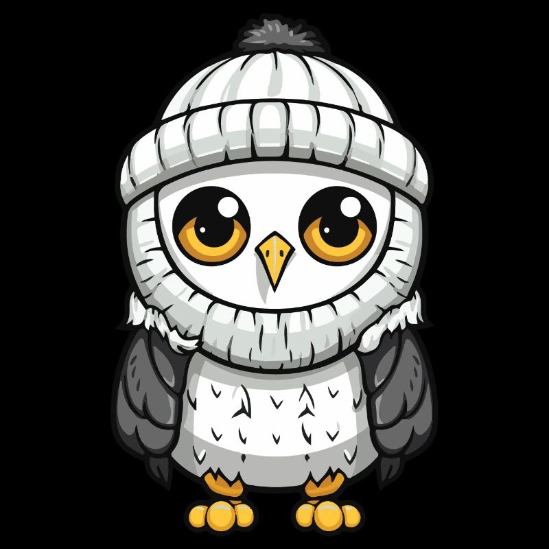 Owl Winter Comic