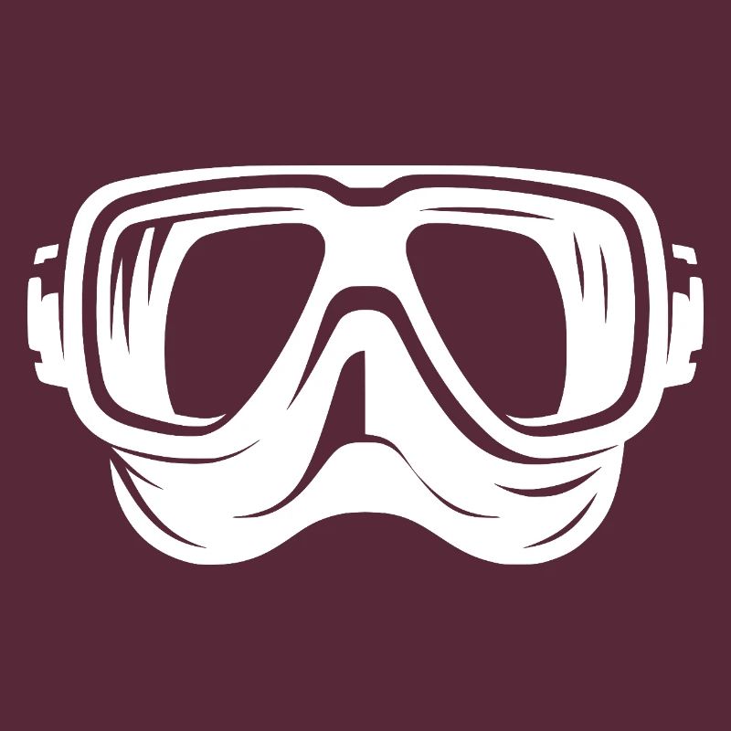 Style de logo de lunettes de plongée simples