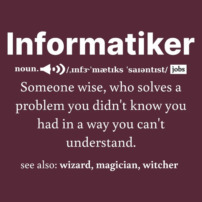 IT Informatik Informatiker Computerarbeit Geschenk