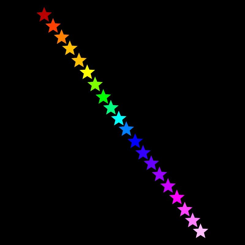 Sterne Regenbogen Geschenkidee bunt Farben