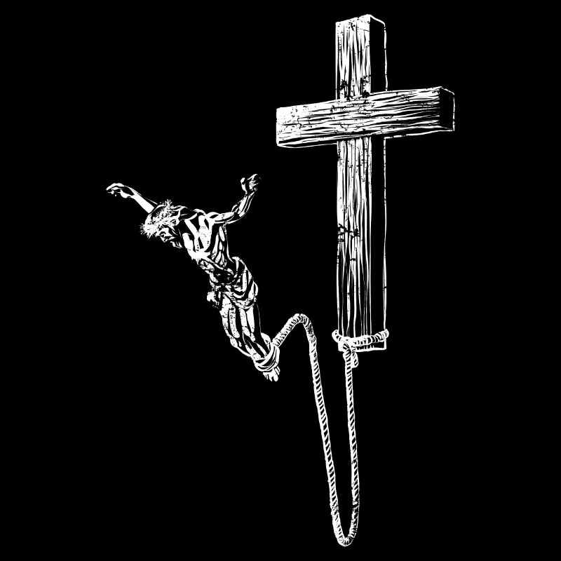 Bungee Jesus - Bungeesus - Jesus Bungee jumping