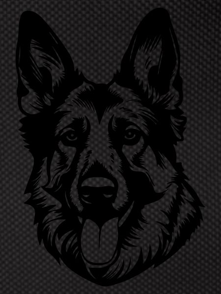 German Shepherd Dog Head