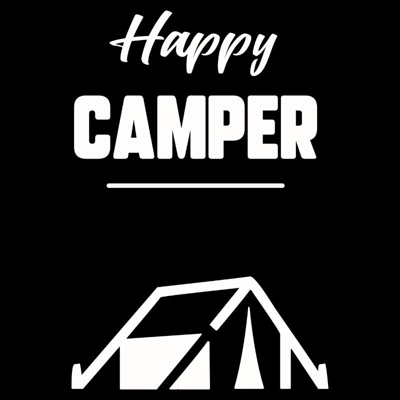 Glücklicher Camper