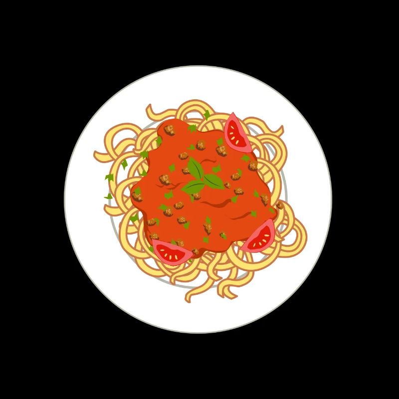 Mädchen mag Spaghetti Italienisches Essen Pasta