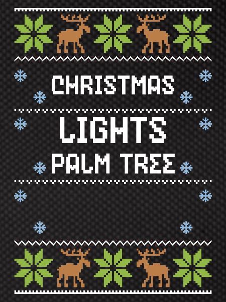 Christmas Lights Palm Tree