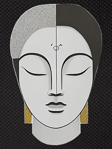 Face in Boho Style