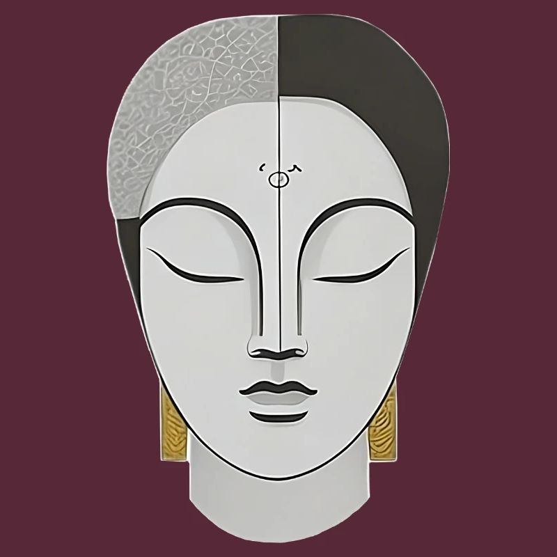 Face in Boho Style