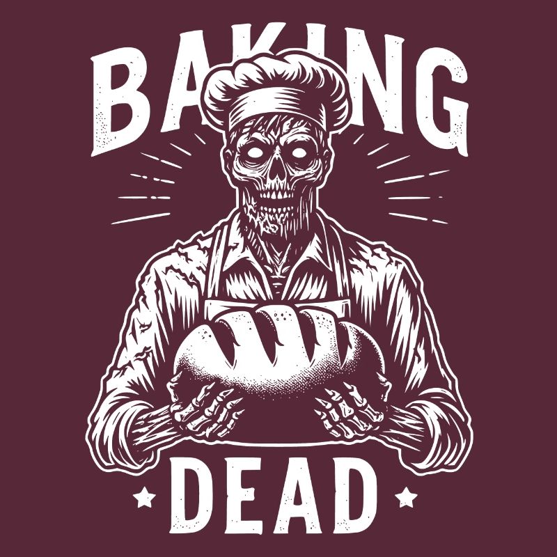 The Baking Dead creepy zombie as a baker