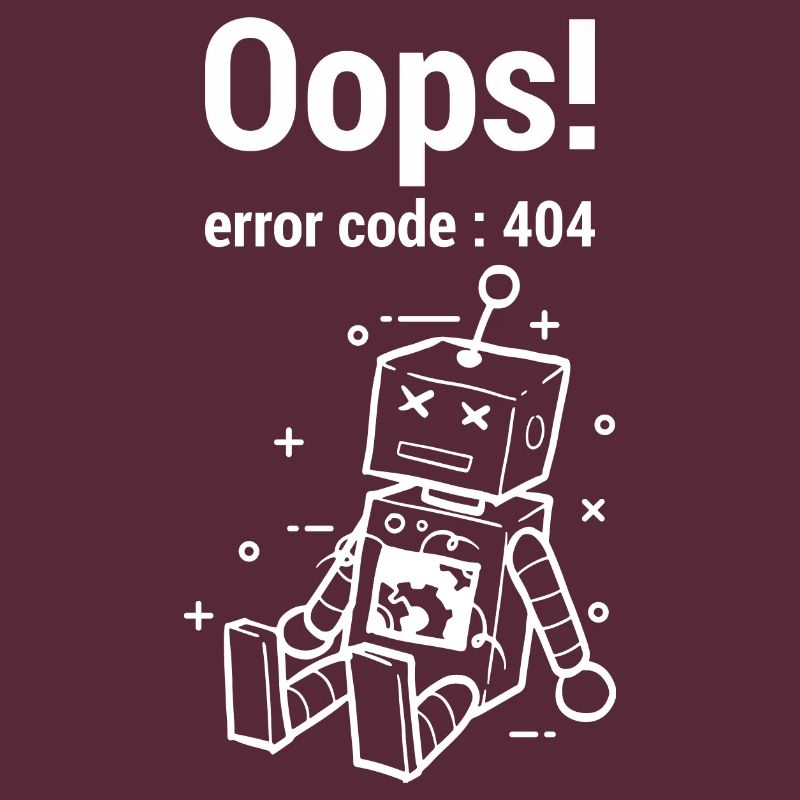Oops Error 404 Graphic